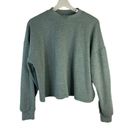 Urban Romantics  Cropped Long Sleeve Mock Neck Pullover Oversized Sweatshirt Sz L Photo 0