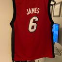 Adidas Lebron James Jersey Kids Size Large Red Photo 2