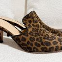 Veronica Beard NEW  Miriam Mules Suede Camel Animal Print Kitten Heel Shoes sz 6 Photo 4