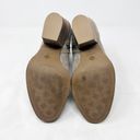 Isola [] Tan Suede Leather Chunky Heel Ankle Boots Metallic Burnished Toe Size 9 Photo 9