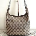 Gucci GG Monogram Canvas and Leather Shoulder Bag Photo 0
