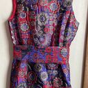 Natori Synthetic Floral Patchwork Jacquard Obi Dress in Violet Photo 5