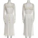 Zimmermann Zimmerman Ivory Lace Swiss Dot Long Sleeve Midi Dress Photo 1