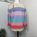 Joseph A NEW   Striped 3/4 Sleeve Top Polka Dot S Colorful Photo 3