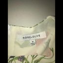 Rose + Olive  CREAM FLORAL MULTICOLOR WHIMSY CHIC TOP MEDIUM Photo 2