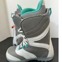 Burtons Coco Women's Snowboard Boots Size 8 White Mint Green Cushioned Photo 8