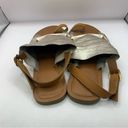 Krass&co Rag &  Fran Gold Back Strap Flat Sandal size US 8 slingback Photo 5
