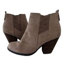 mix no. 6  Womens Taupe Gray Ankle Booties Size 10 Photo 0