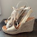 Kate Spade  Espadrille Wedge Sandals Flower Size 8.5 Photo 4