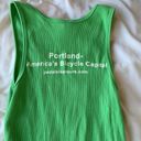 American Apparel Green ribbed bike tank top Photo 3