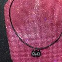 Boutique Owl Choker Necklace Spirit Animal Jewelry for Women Goth Emo Creepy Egirl Scene Photo 5