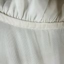 T Tahari  Airflow Ruffle Neck Smocked Sleeveless Top Size Small Oyster White Photo 9