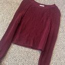 Delia's  maroon knit sweater Photo 3