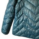 London Fog  Lightweight Packable Down Puffer Jacket Size Large Teal Photo 8