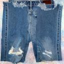 Hollister  Medium Wash Distressed Cropped Slim Straight Jeans Photo 3