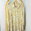 Carly Jean Los Angeles Carly Jean yellow Gold floral patterned oversized flowy button up shirt Photo 0