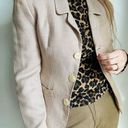 Esprit 90s Vintage Blazer Tailored Size Small Tan and Pink houndstooth Print  Photo 0