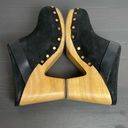 Veronica Beard  Dacey Leather Studded Black Slip On Clog Size 10 Photo 5