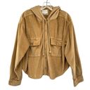 American Eagle  Corduroy Cropped Jacket Womens Hoodie Shacket Photo 0