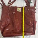 Kenneth Cole Reaction Large Tote Bag Crossbody Wine Color Red Photo 4