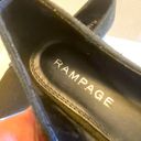 Rampage  military industrial pointy toe flats green felt buckle size 9 steampunk Photo 4