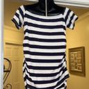 Isabel Maternity  Blue and White Striped Top Size Medium NWT Photo 3