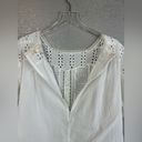 Maje  Loody Eyelet Short Sleeve Top in White Size 2 (Medium) Photo 8