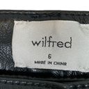 Wilfred Aritzia  The Melina High Waist Straight Leg Faux Leather Pants Size 6 Photo 8