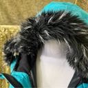 Obermeyer  Eden Jacket Ski Coat Sz 10 Teal Thumb Holes Snowboard Fur Hood Photo 7