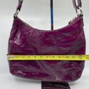 Coach  Large Purple Patent Leather Shoulder Bag Photo 3