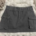 Dark Grey Cargo Skirt Gray Photo 0