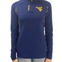 WVU women's quarter zip performance pull over medium Blue Photo 1