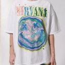 Nirvana UO Urban Outfitters  Distressed T-Shirt Dress Large XL Tee 90s Grunge Photo 0