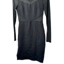 Charlotte Russe  Black Bodycon Sheer Paneled Dress Junior's Size Small Photo 3