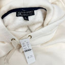 J.Crew  Heritage fleece cropped hoodie in Ivory BW072 size M NWT Photo 4