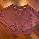 Dry Goods Burgundy Open Back Long Sleeve Photo 2