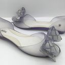 Melissa jelly clear slip on flats bow detail women’s Size 6 Photo 8