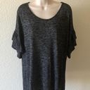 Brooks Bobbie  Dark Grey Ruffle Sleeve Top Size 2x Photo 0