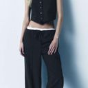 ZARA NWT  COMBO BOXER PANTS in Black. Size Medium. Photo 5