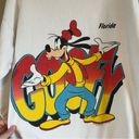 American Vintage Vintage Tultex White Disney Goofy Florida Crewneck Sweatshirt Medium Photo 1