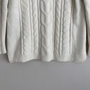 J.Jill  Womens Cable Knit Chenille Ivory Sweater Size XS Petite Pullover Soft Photo 3