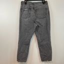 American Eagle  Grey Mom Jeans 12S Womens High Rise Distressed Denim Casual Photo 3