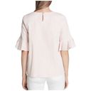 Calvin Klein Womens Bell Sleeve Ruffled Top Sz L Photo 2