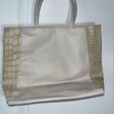 Estée Lauder Vintage Retired  Creme Beige Faux Giraffe Print Large Tote Bag Photo 2