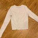 Athleta White Twist Front Long Sleeve Top Photo 4