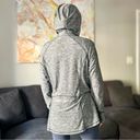 Athleta  Pacifica Crosscurrent Zip Up Ruched Hoodie - Grey - Size LT Photo 2