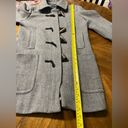 Banana Republic  Wool Blend Toggle Coat Gray Herringbone Womens Size XS Photo 6