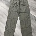 J.Jill  Love Linen Pants Women's Olive Green Crop Style Pull On Size Small Photo 5