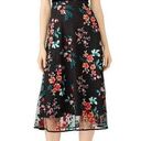 Hunter Bell  Women Black Floral Lace Painterly Embroidery Lace Midi Dress Size 8 Photo 0