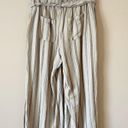 REWASH  | Tan Striped Paper Bag Cropped Pants Sz L Photo 56